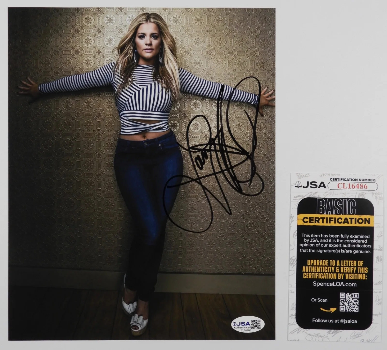Lauren Alaina JSA Signed Autograph 8 x 10 photo Country, изображение 2