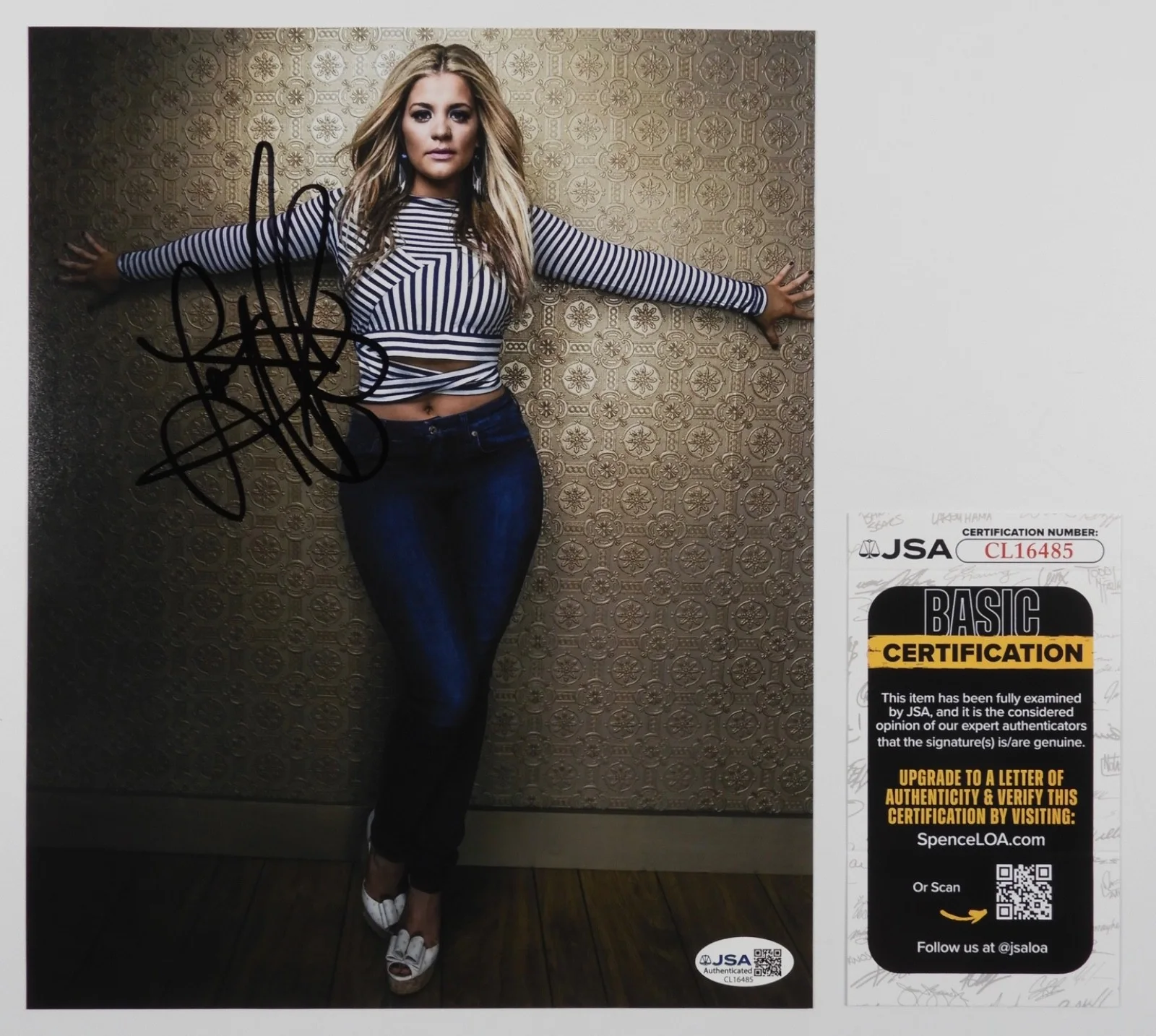 Lauren Alaina JSA Signed Autograph 8 x 10 photo Country, изображение 2