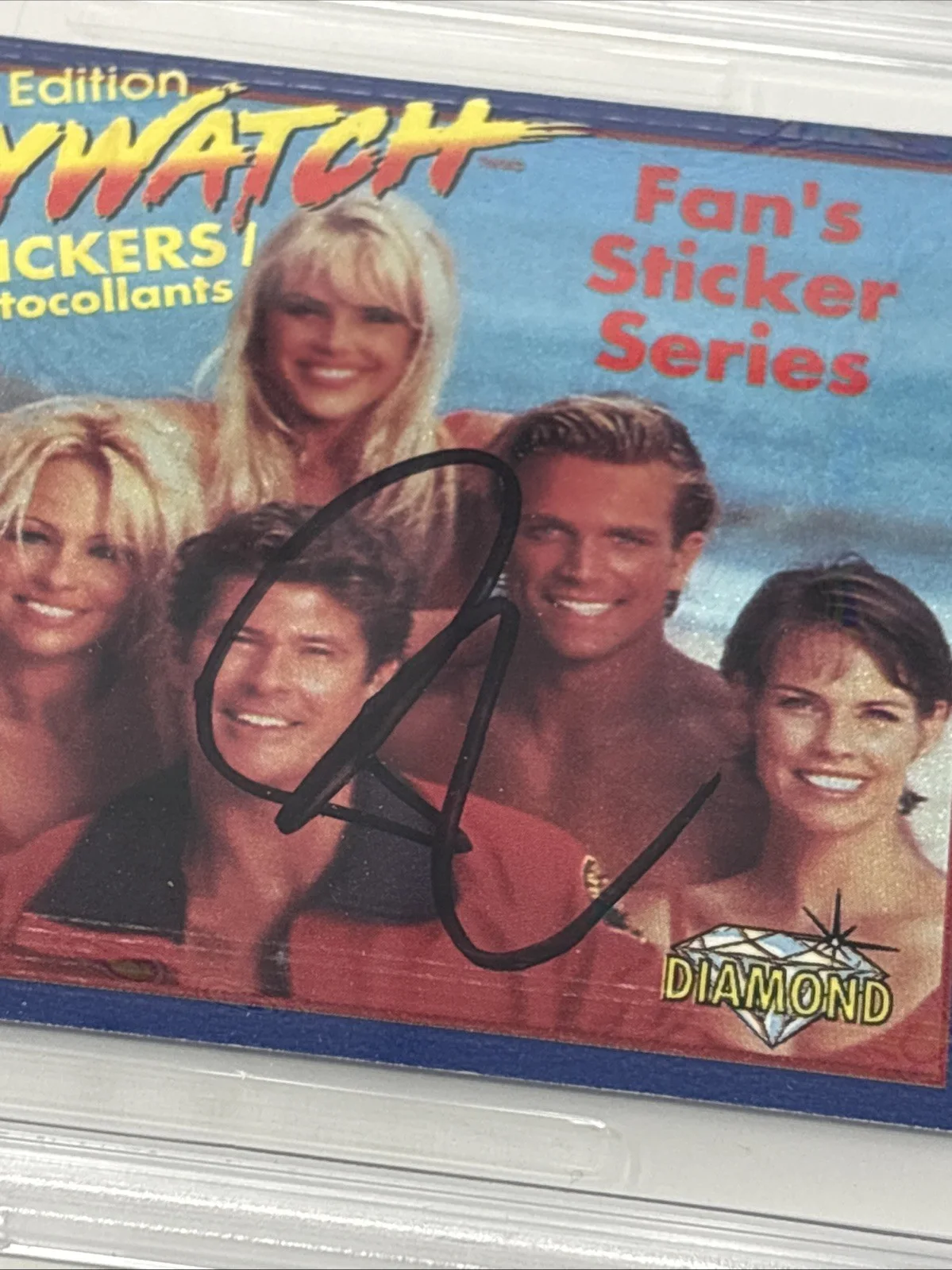 Pamela Anderson — PAMELA ANDERSON Signed AUTOGRAPH 1996 Sticker Pack PSA/DNA COA Baywatch SEXY, image 2