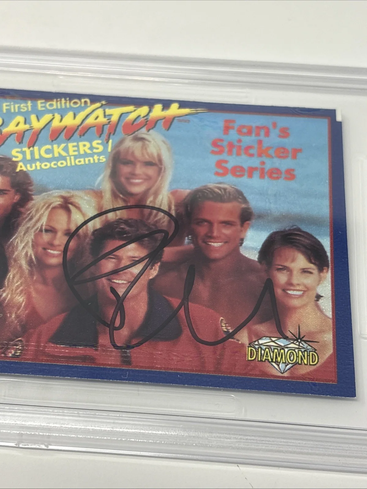 Pamela Anderson — PAMELA ANDERSON Signed AUTOGRAPH 1996 Sticker Pack PSA/DNA COA Baywatch SEXY, image 2