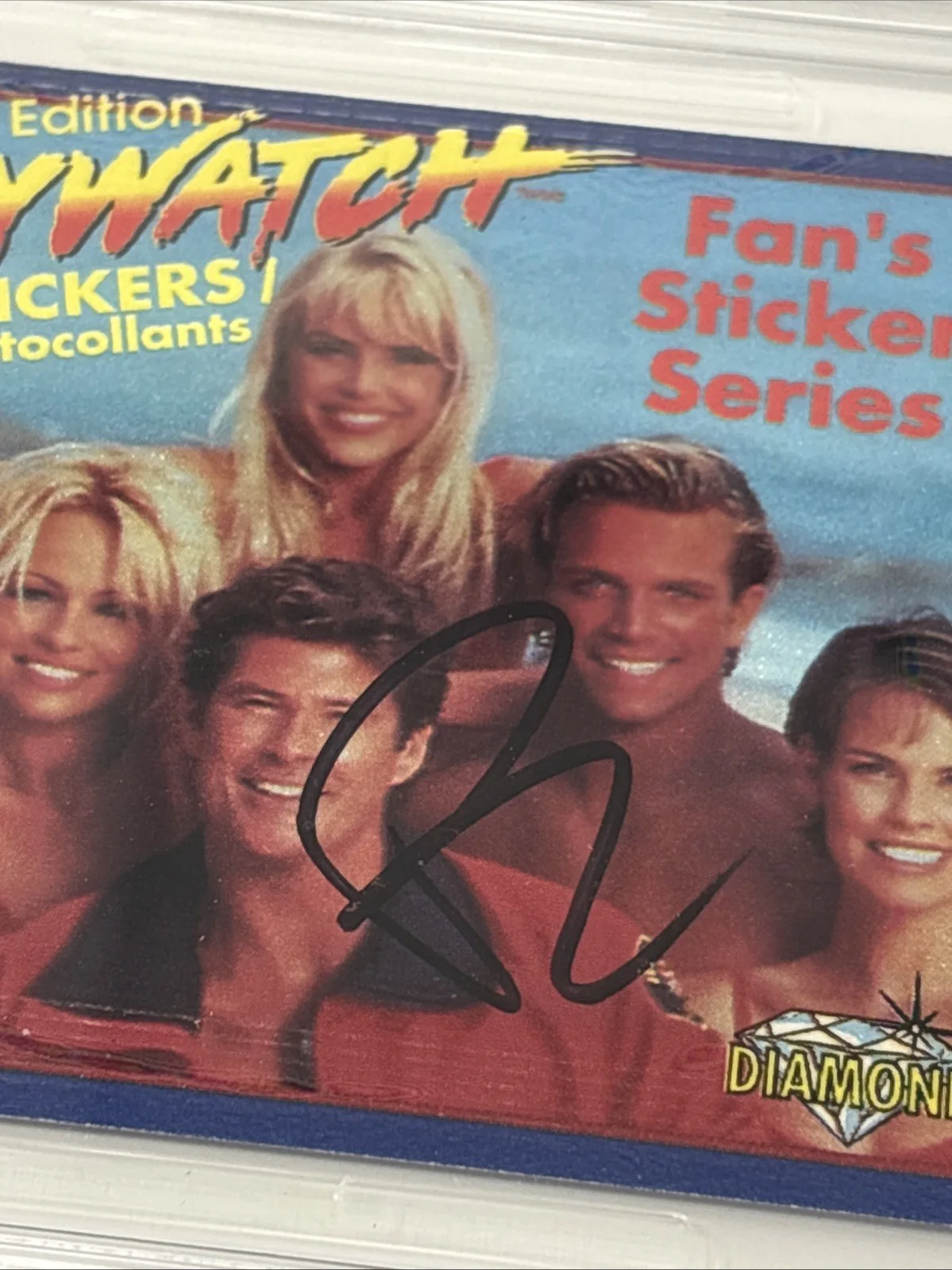 Pamela Anderson — PAMELA ANDERSON Signed AUTOGRAPH 1996 Sticker Pack PSA/DNA COA Baywatch SEXY, image 2