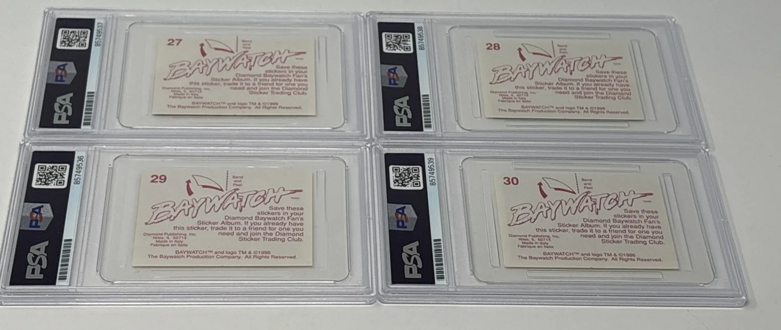 Pamela Anderson — PAMELA ANDERSON Signed AUTOGRAPH 1996 Sticker Set PSA/DNA COA Baywatch SEXY, изображение 4