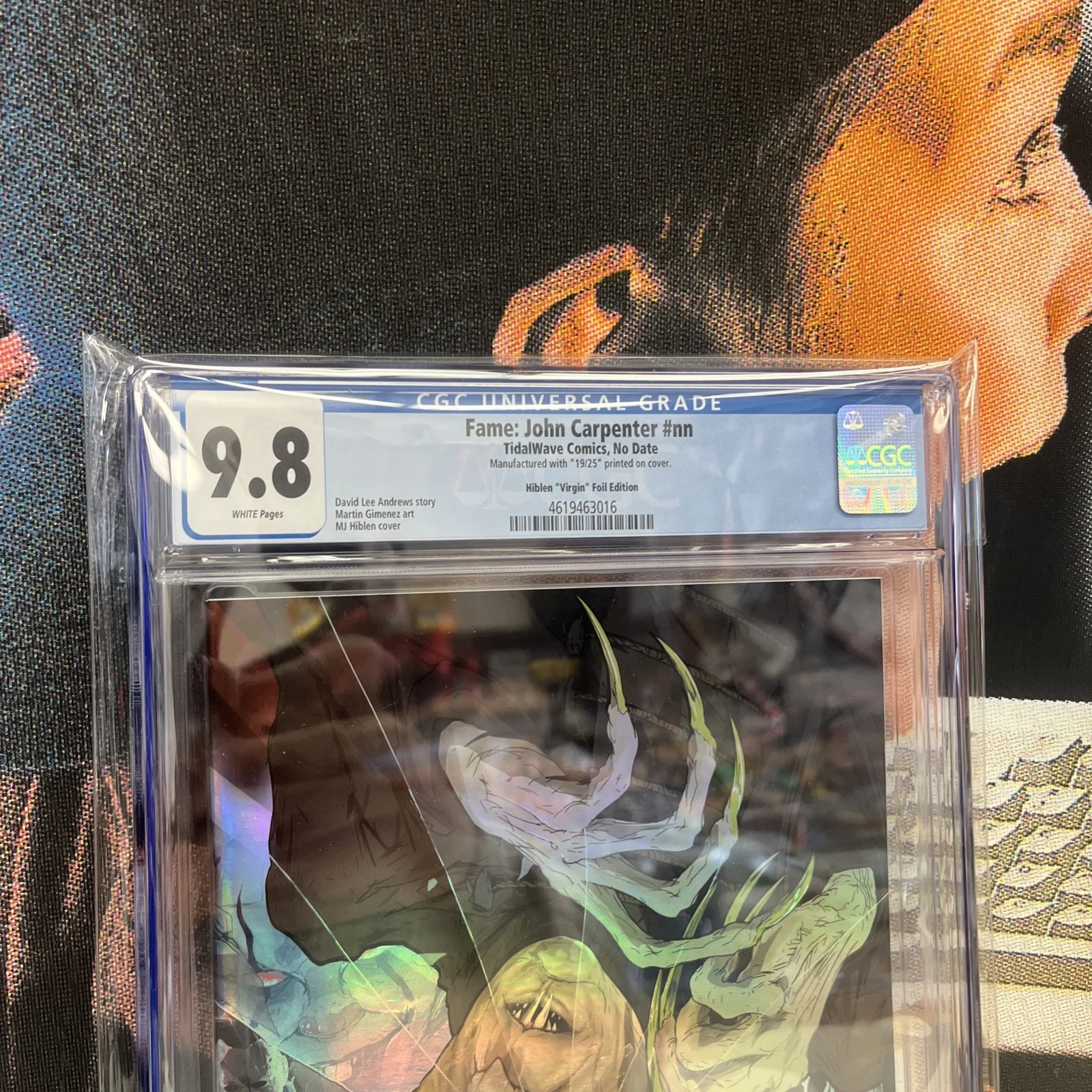 Fame: John Carpenter #nn TidalWave Comics No Date Hiblen Virgin 19/25 CGC 9.8, image 3