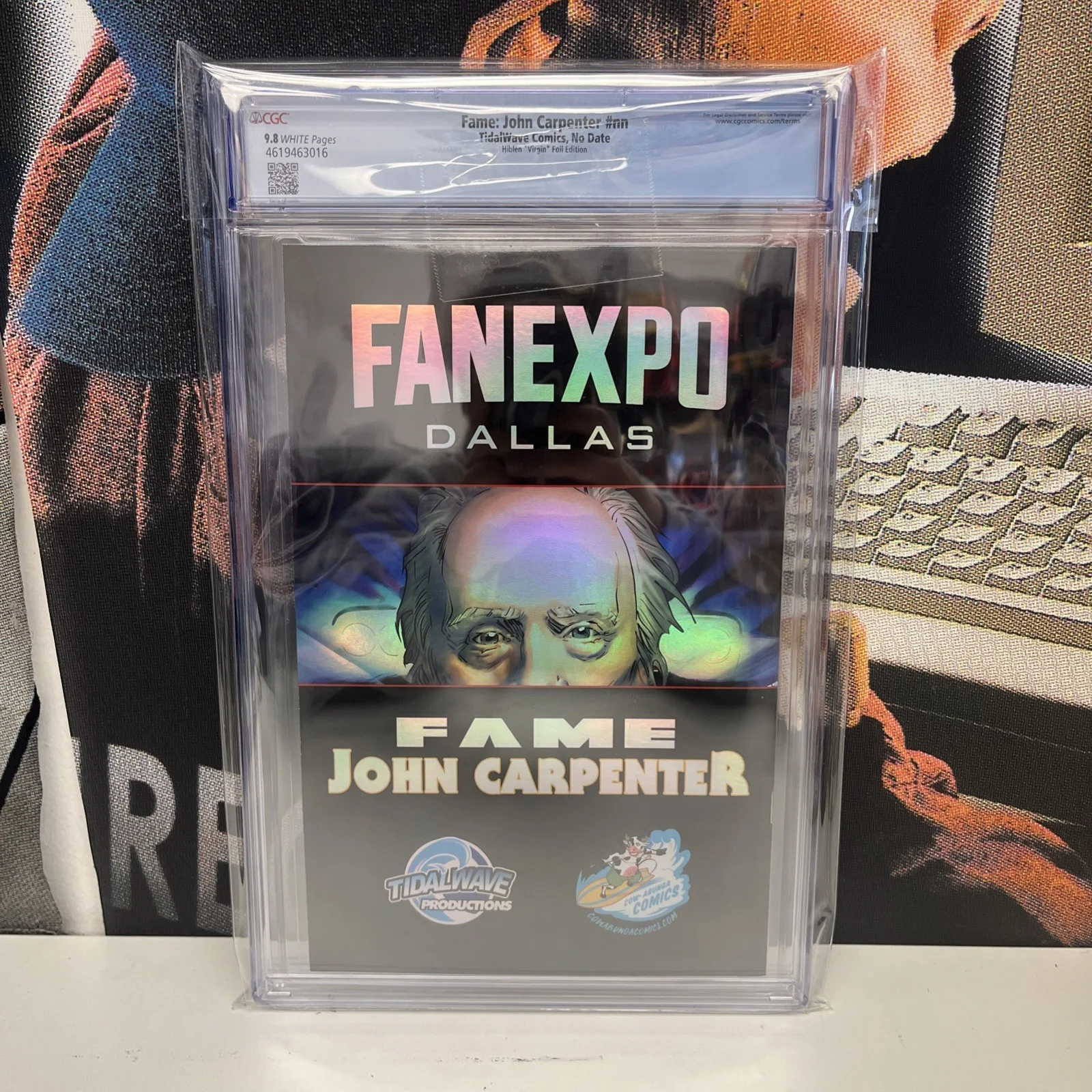 Fame: John Carpenter #nn TidalWave Comics No Date Hiblen Virgin 19/25 CGC 9.8, image 4