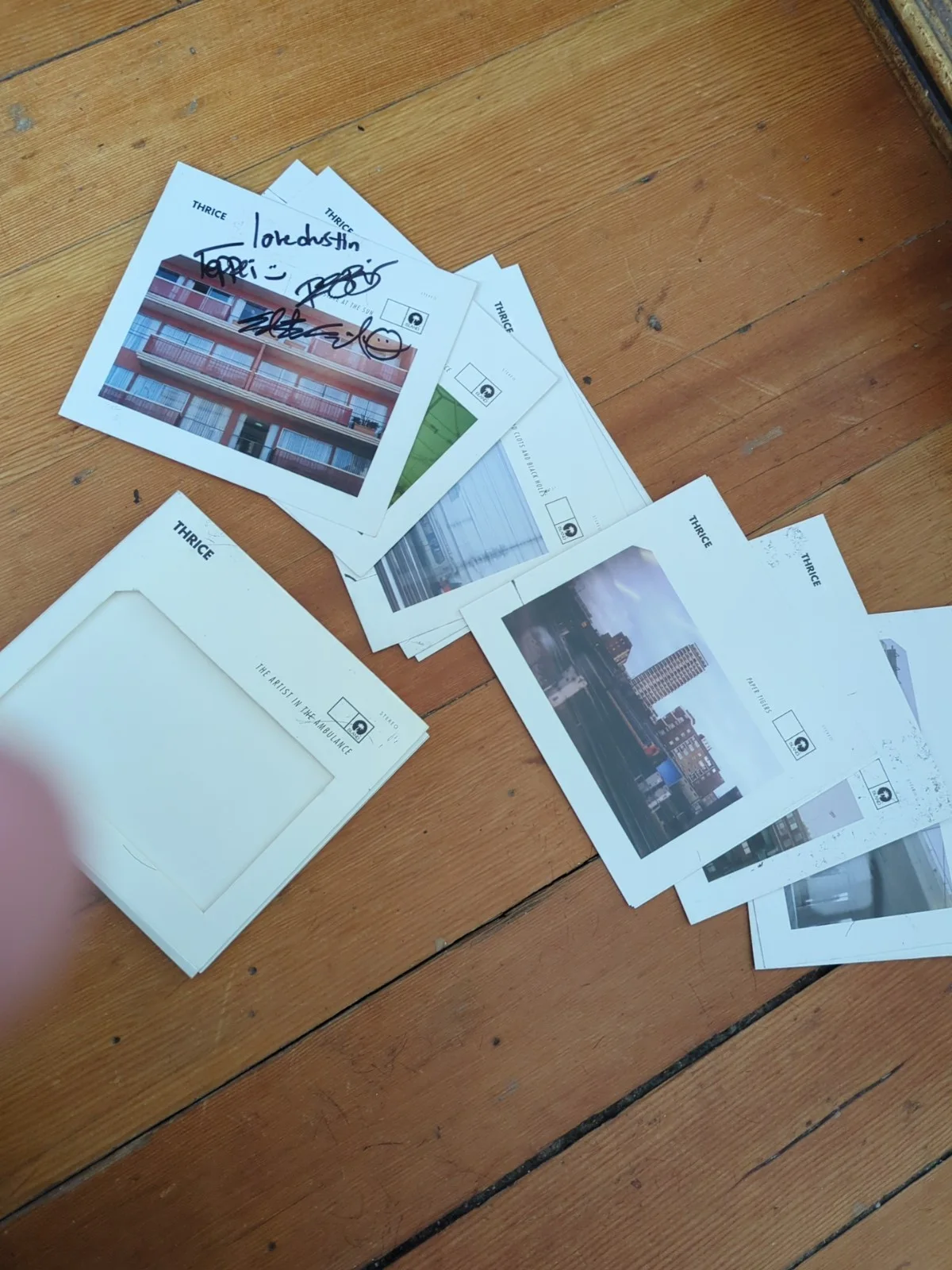 Thrice The Artist In The Ambulance Signed Cd Inserts Autographed, image 5