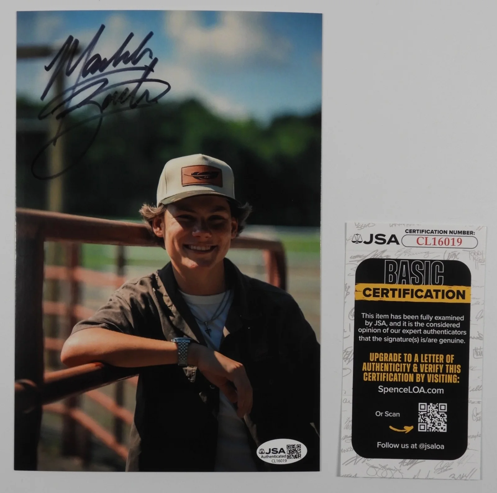 Maddox Batson JSA Signed Autograph 9 x 6 photo Country, image 2