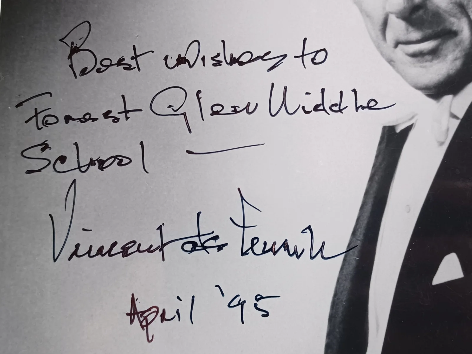 Vincent DeFrank (d. 1998) Signed 8x10 Photo - Symphony Orchestra Conductor, изображение 2