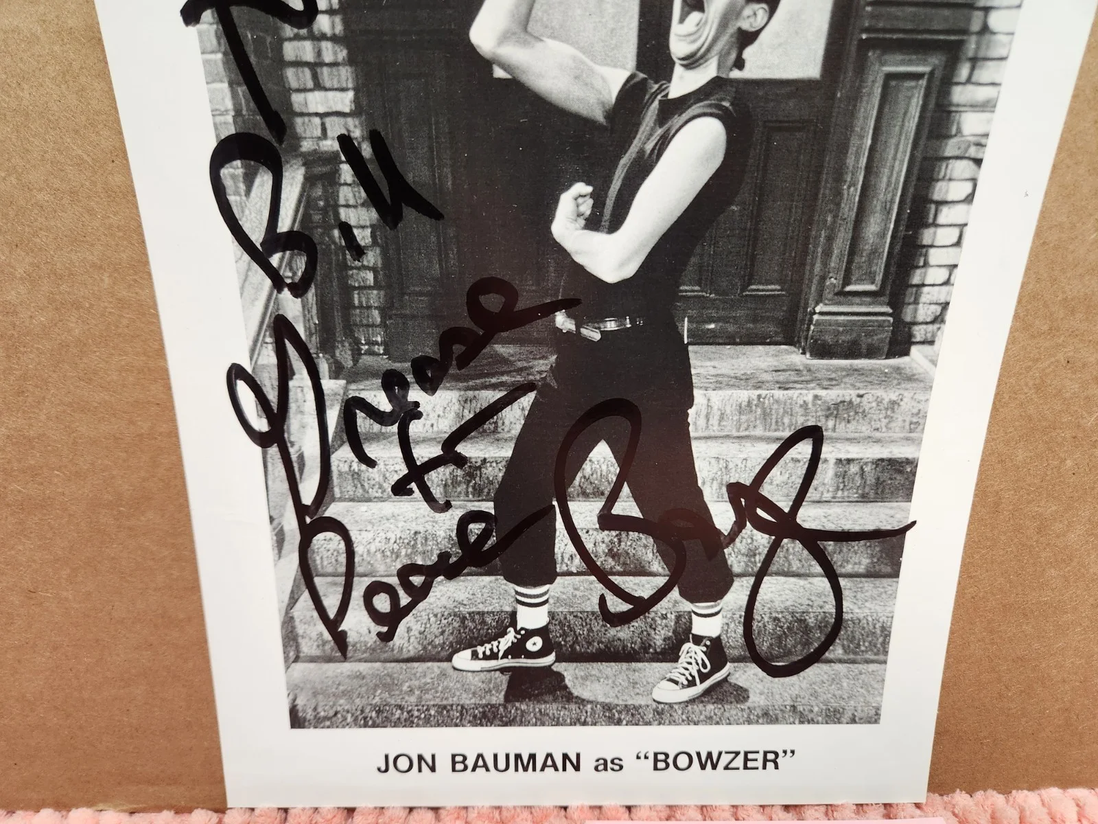 Jon Bauman As Bowzer AUTOGRAPH Hand SIGNED 8x10 w/ 2 Tickets Grease Sha Na Na, изображение 3