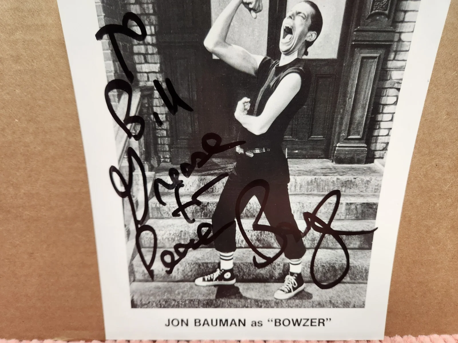 Jon Bauman As Bowzer AUTOGRAPH Hand SIGNED 8x10 w/ 2 Tickets Grease Sha Na Na, изображение 4