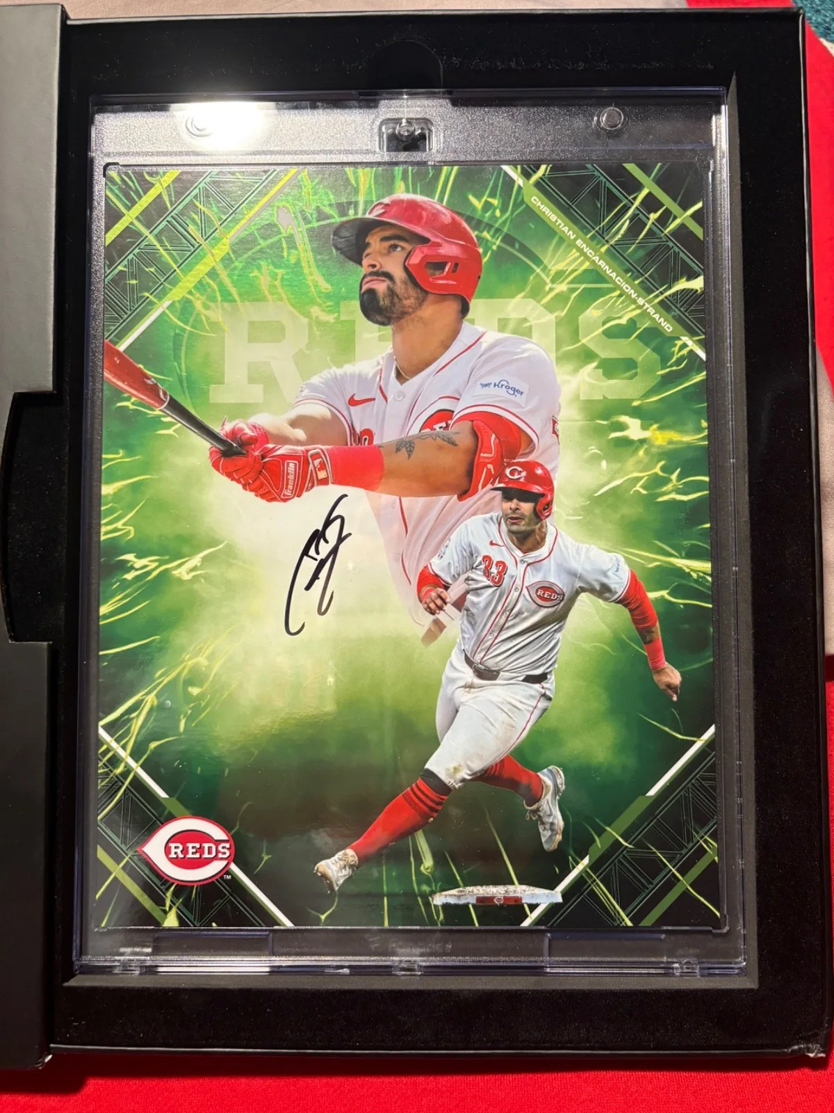 Christian Encarnacion-Strand 2025 Fanatics Emanate 8 x 10 Auto Green 78/99, изображение 3