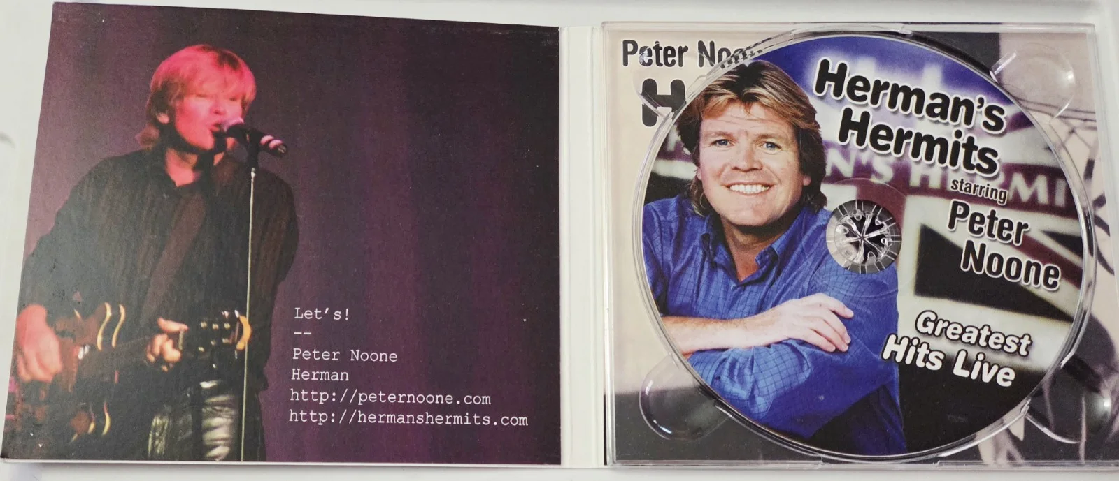 Herman's Hermits Greatest Hits Peter Noone Autographed Autograph Signed CD, image 3
