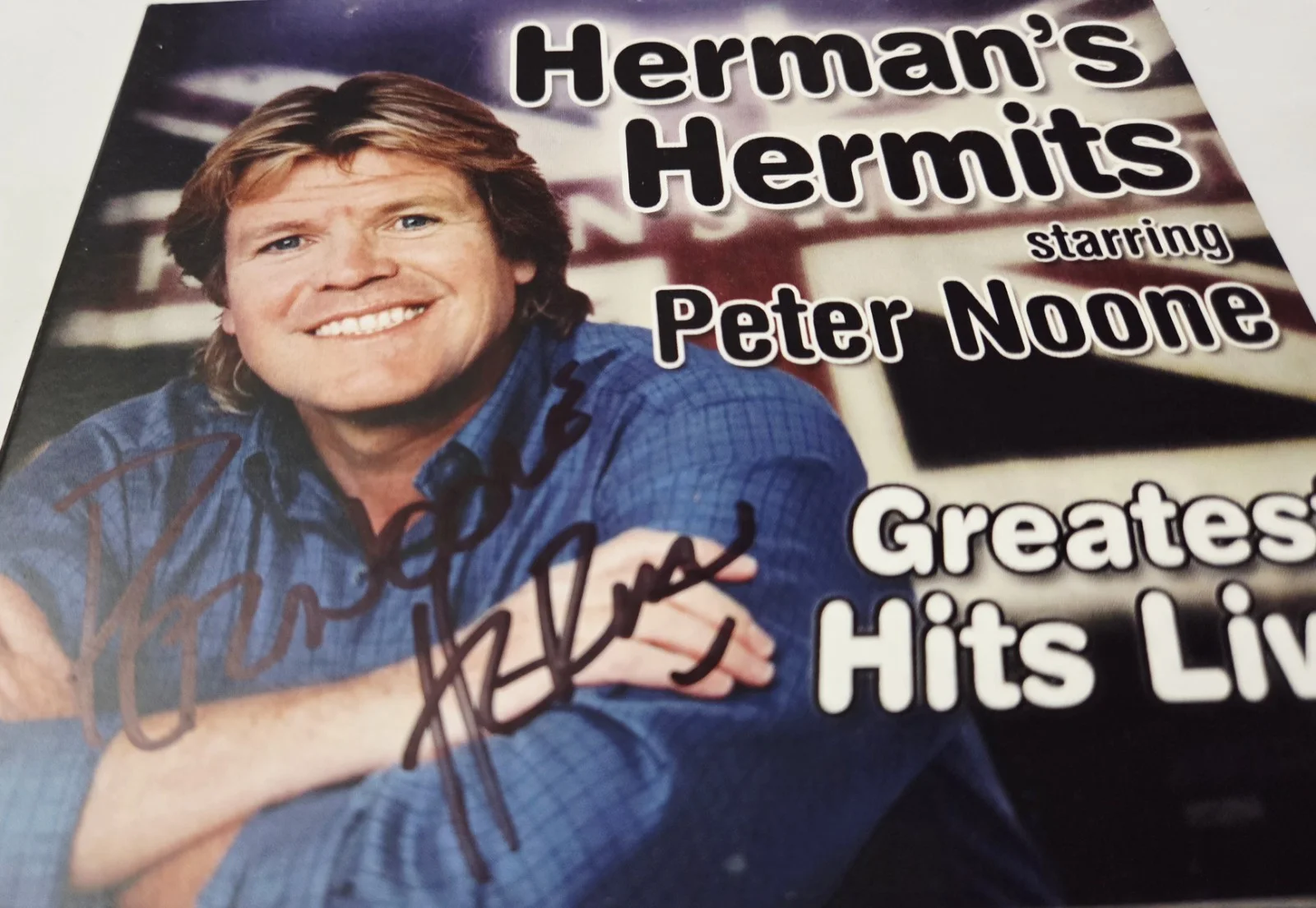 Herman's Hermits Greatest Hits Peter Noone Autographed Autograph Signed CD, image 4
