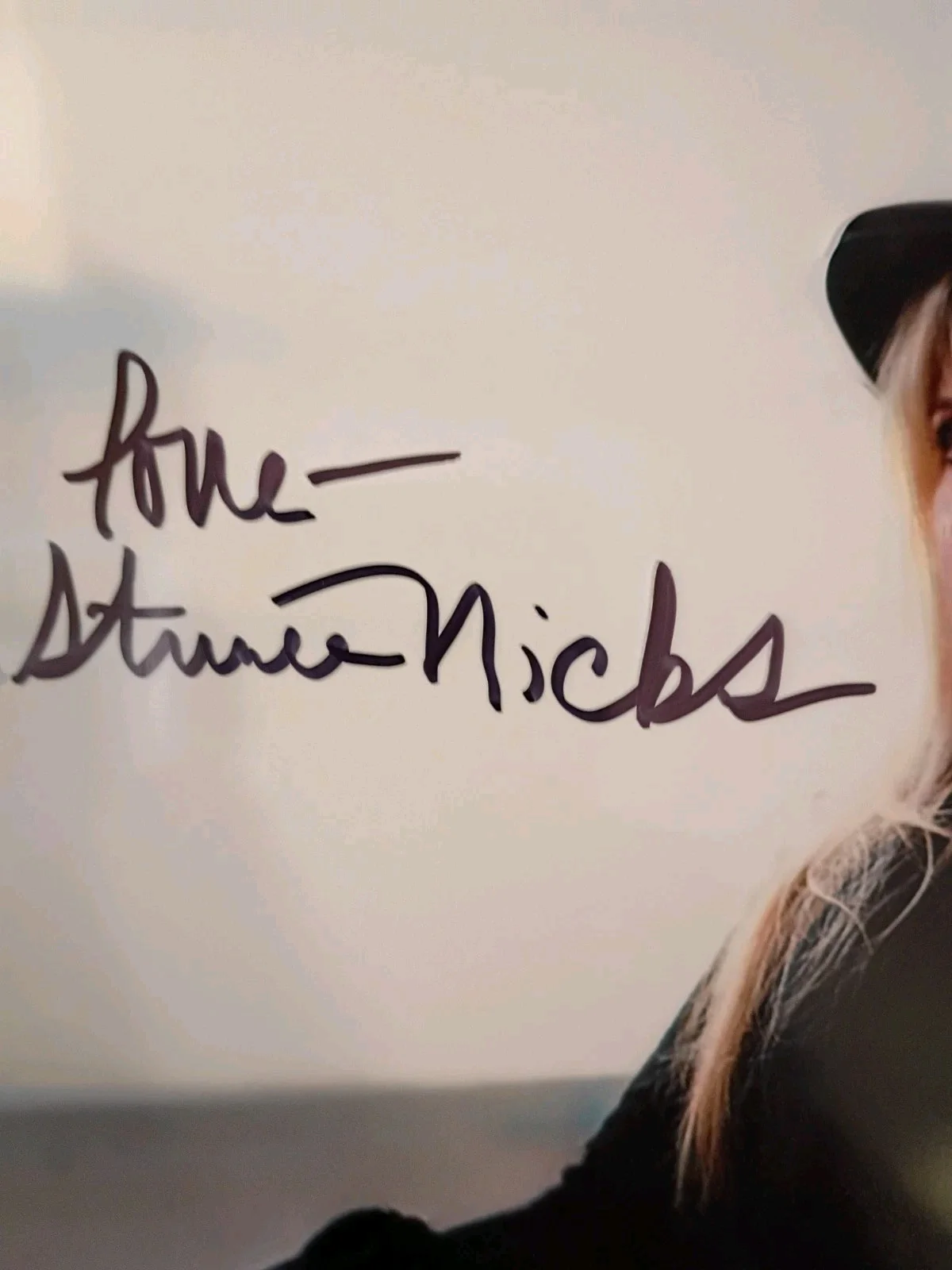 Stevie Nicks Signed Fleetwood Mac 8x10 Photo w/COA & Matching Numbered Sticker, image 3