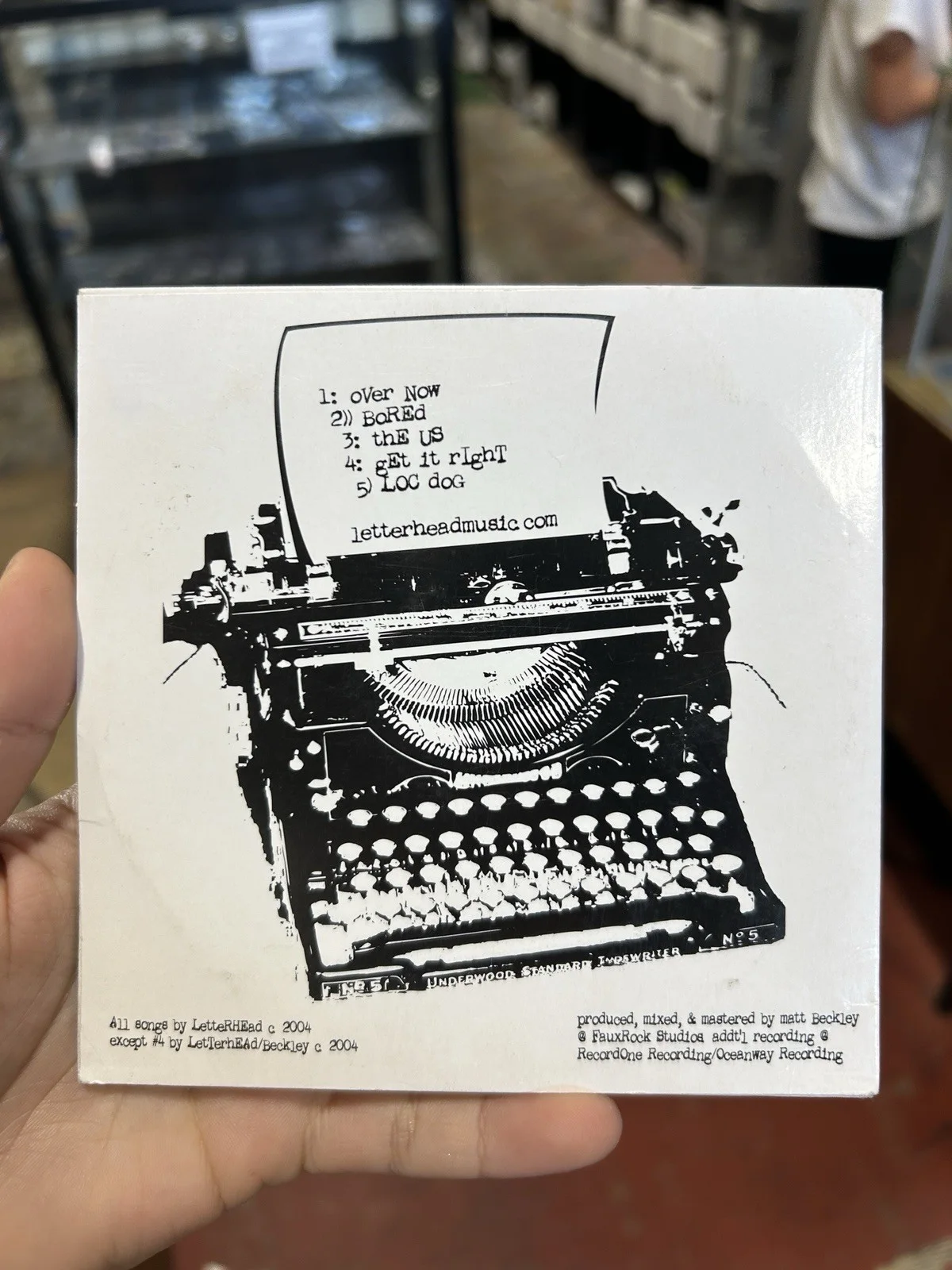 Letterhead Cd Signed, image 2