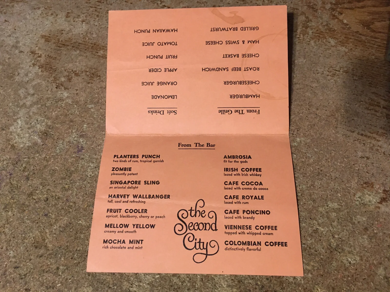 SECOND CITY CHICAGO COMEDY CLUB THREE SIGNED AUTOGRAPHS VINTAGE MENU/WRONGWAY052, image 5