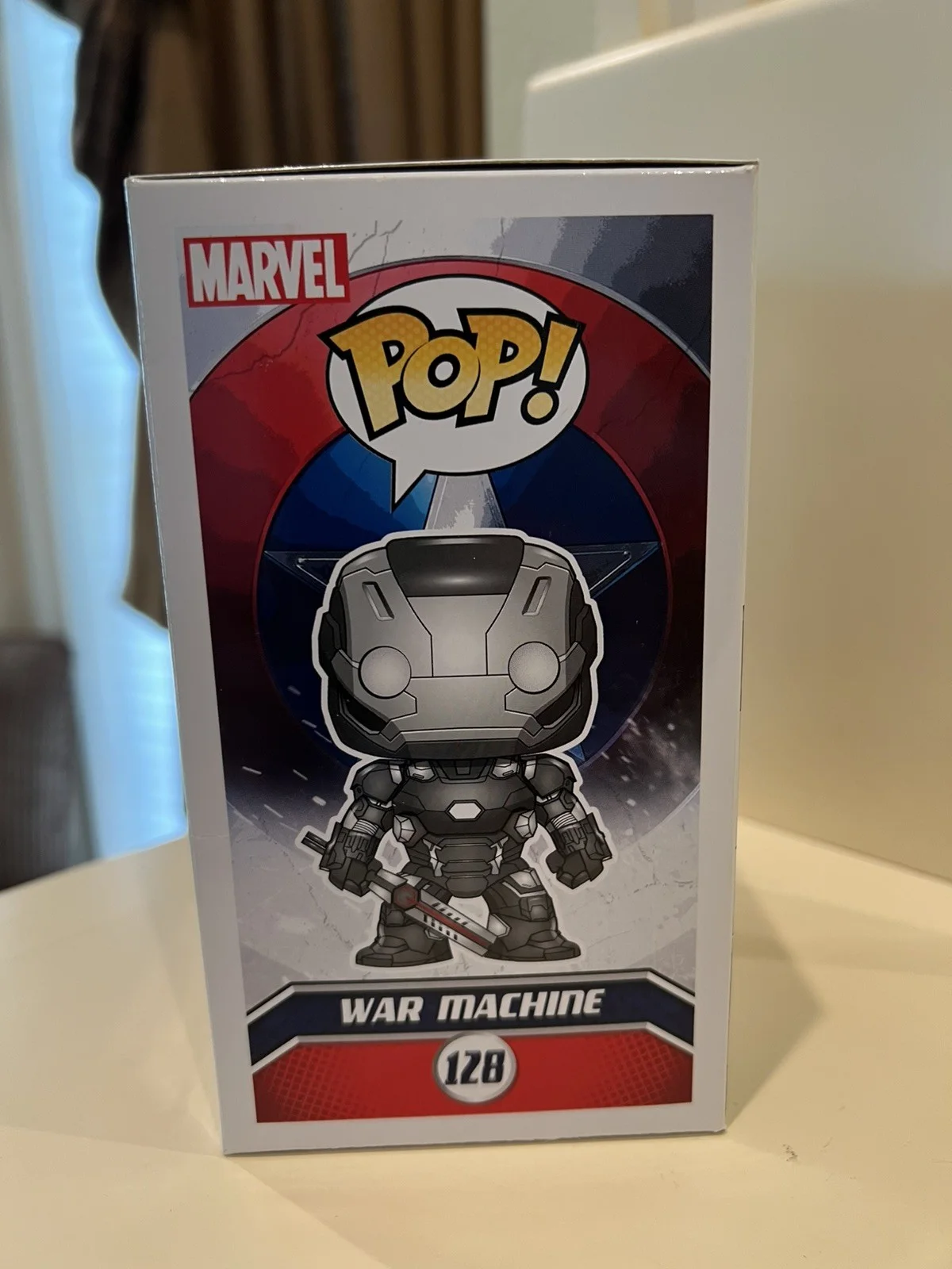 DON CHEADLE SIGNED WAR MACHINE CIVIL WAR FUNKO POP 128 JSA COA, image 3