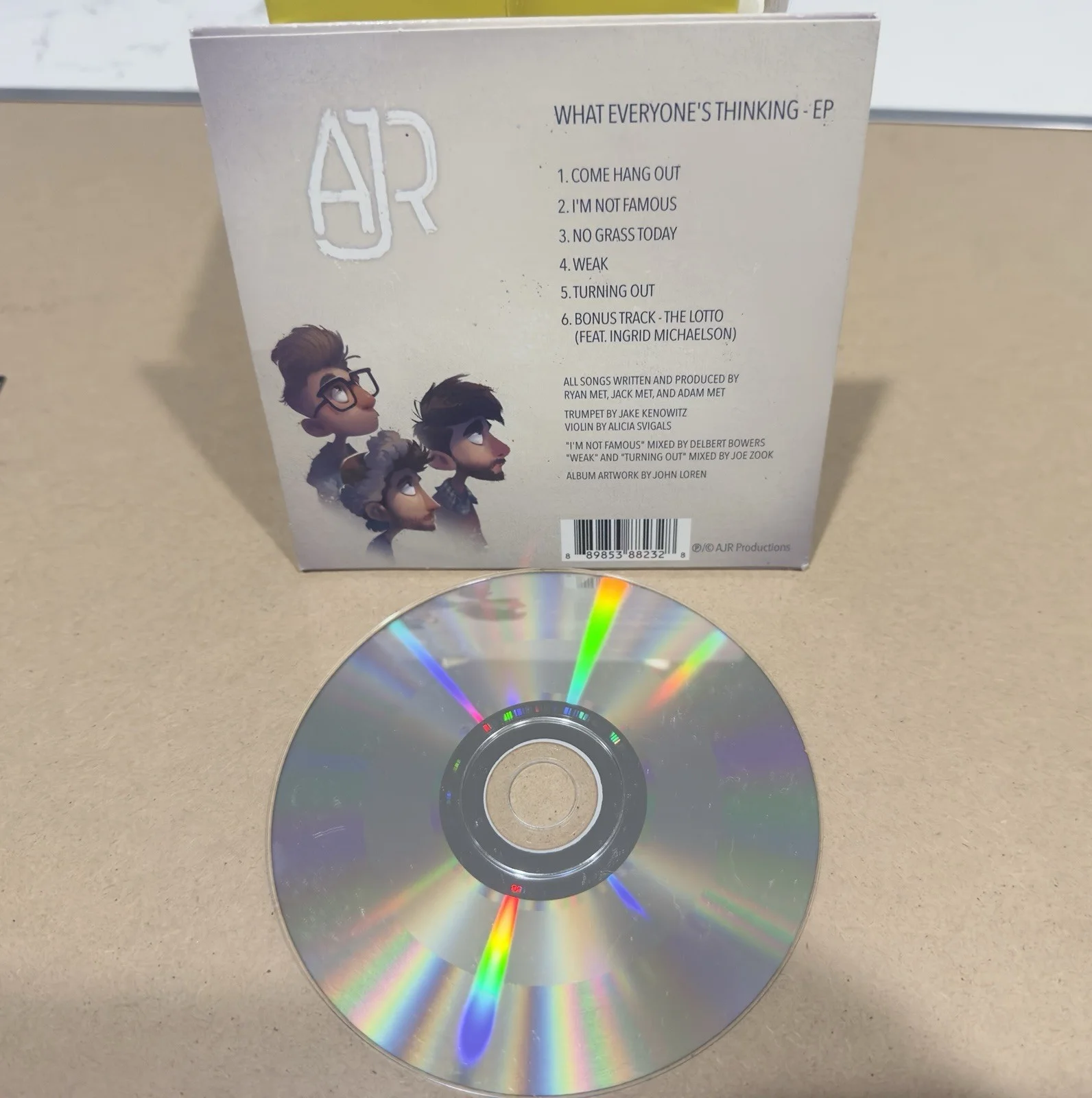 AJR Signed "What Everyone's Thinking" EP From Ingrid Michaelson Concert 11/3/16, изображение 2