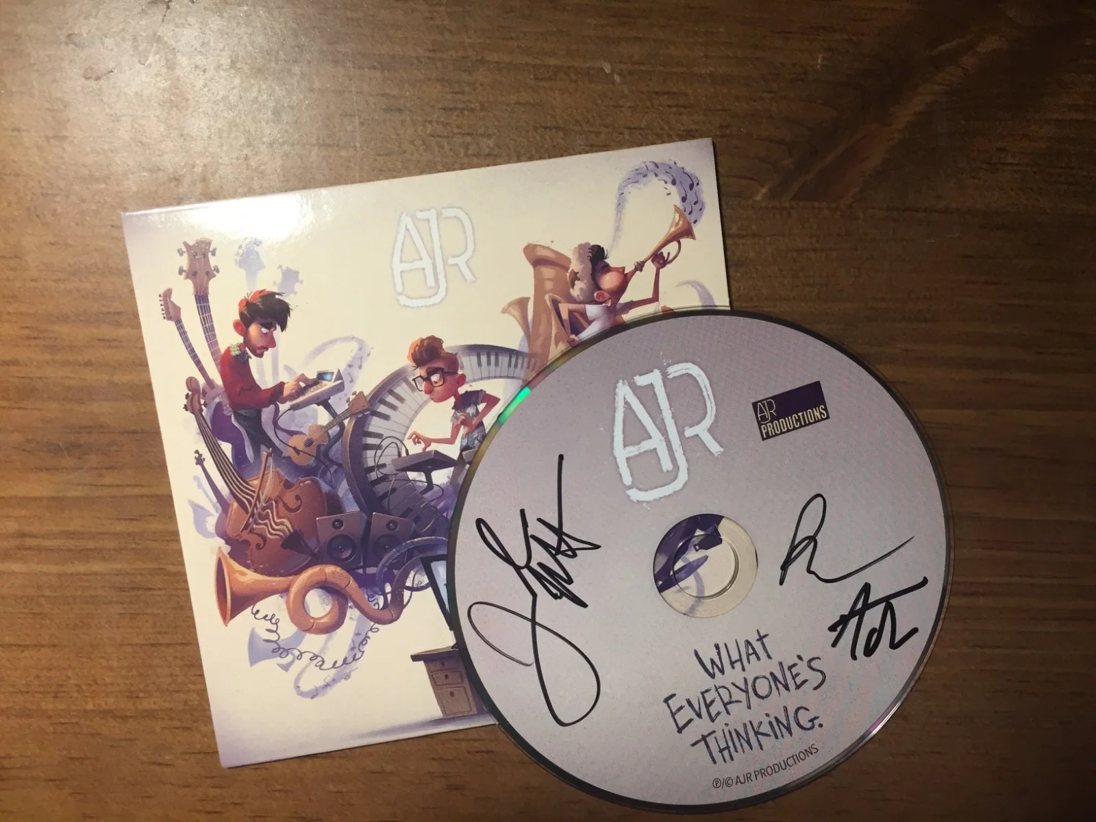 AJR Signed "What Everyone's Thinking" EP From Ingrid Michaelson Concert 11/3/16, изображение 4