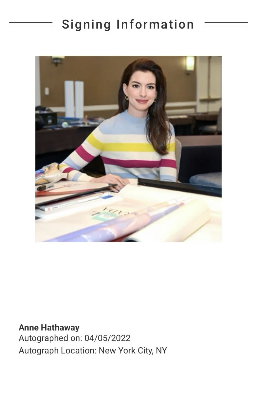Anne Hathaway — Anne Hathaway Catwoman サイン入り/刻印 11x14 Dark Knight Rises 写真-JSA LOA, изображение 4