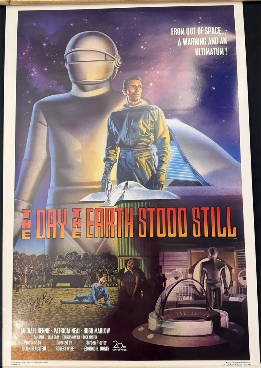 Billy Gray — The Day the Earth Stood Still Movie Poster Signed Billy Gray ( 27 x 41 ) 1994