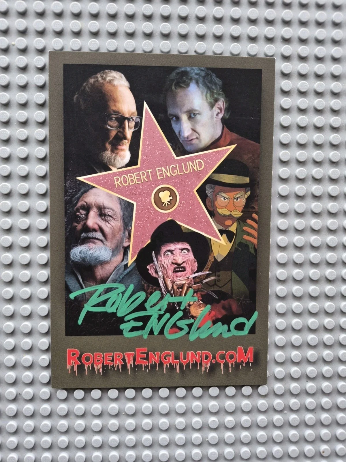 Robert Englund — Robert Englund "Freddy Krueger" Signed Autographed 4.0 x 6.0 Photo card, image 2