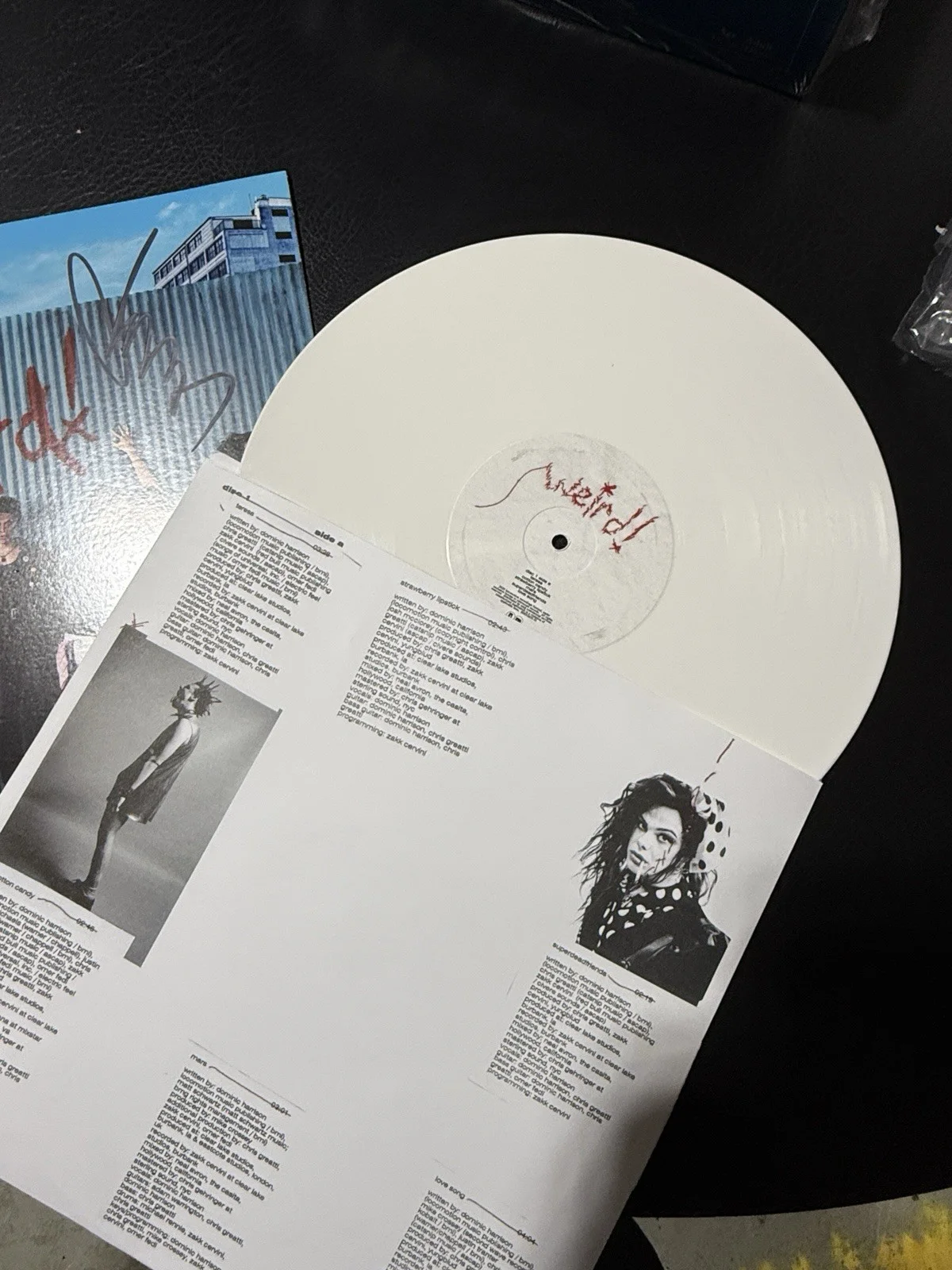 YUNGBLUD Weird! Signed, Autograph, Record Album White Colored Vinyl, LP, Rare, image 3