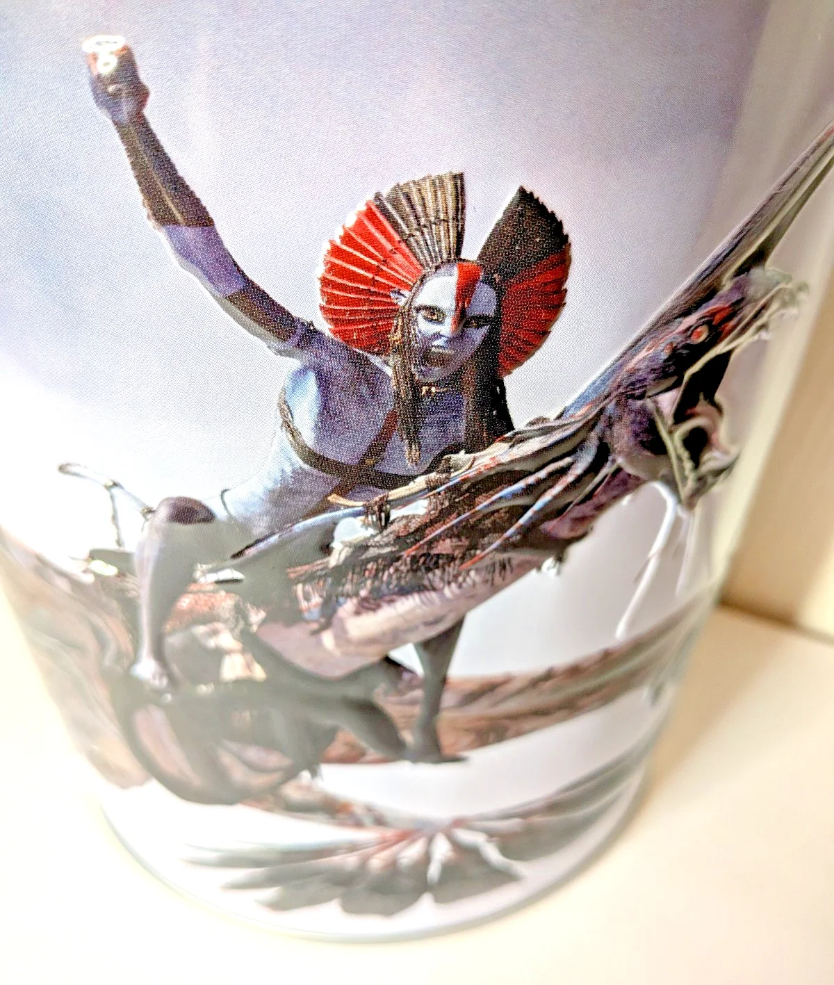 AVATAR Fire And Ash Cineworld Metal Embossed Popcorn Bucket VARANG Version 32oz, image 2