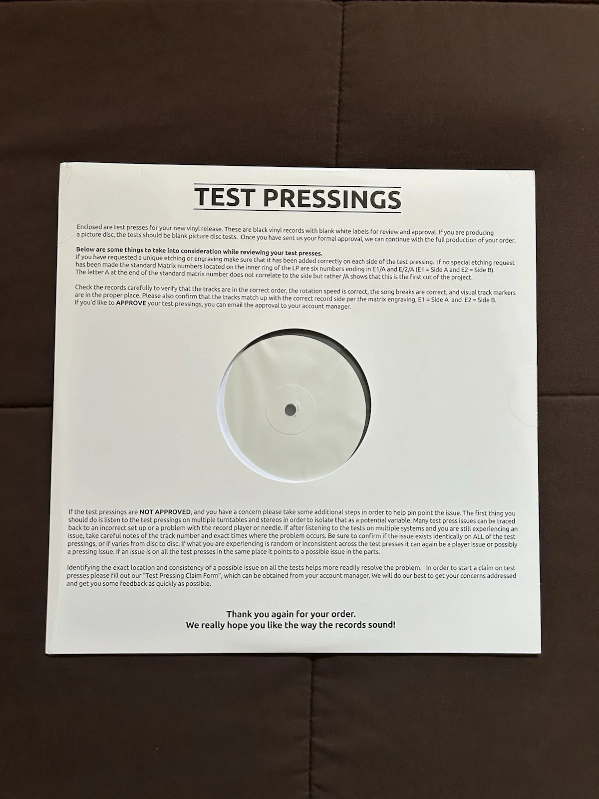 Shakey Graves Fondness Etc Signed Test Pressing Vinyl 2026 Limited White, изображение 4