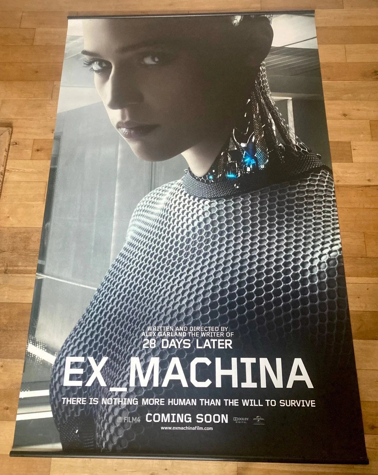 HUGE 'Ex Machina' Promo Film Poster Odeon UK Cinema Pre-Release 100"x56" Vintage, изображение 2