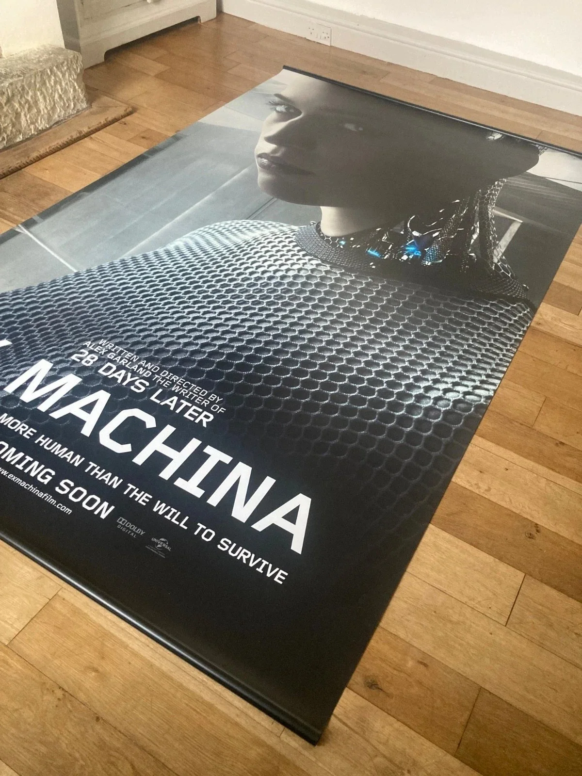 HUGE 'Ex Machina' Promo Film Poster Odeon UK Cinema Pre-Release 100"x56" Vintage, изображение 4