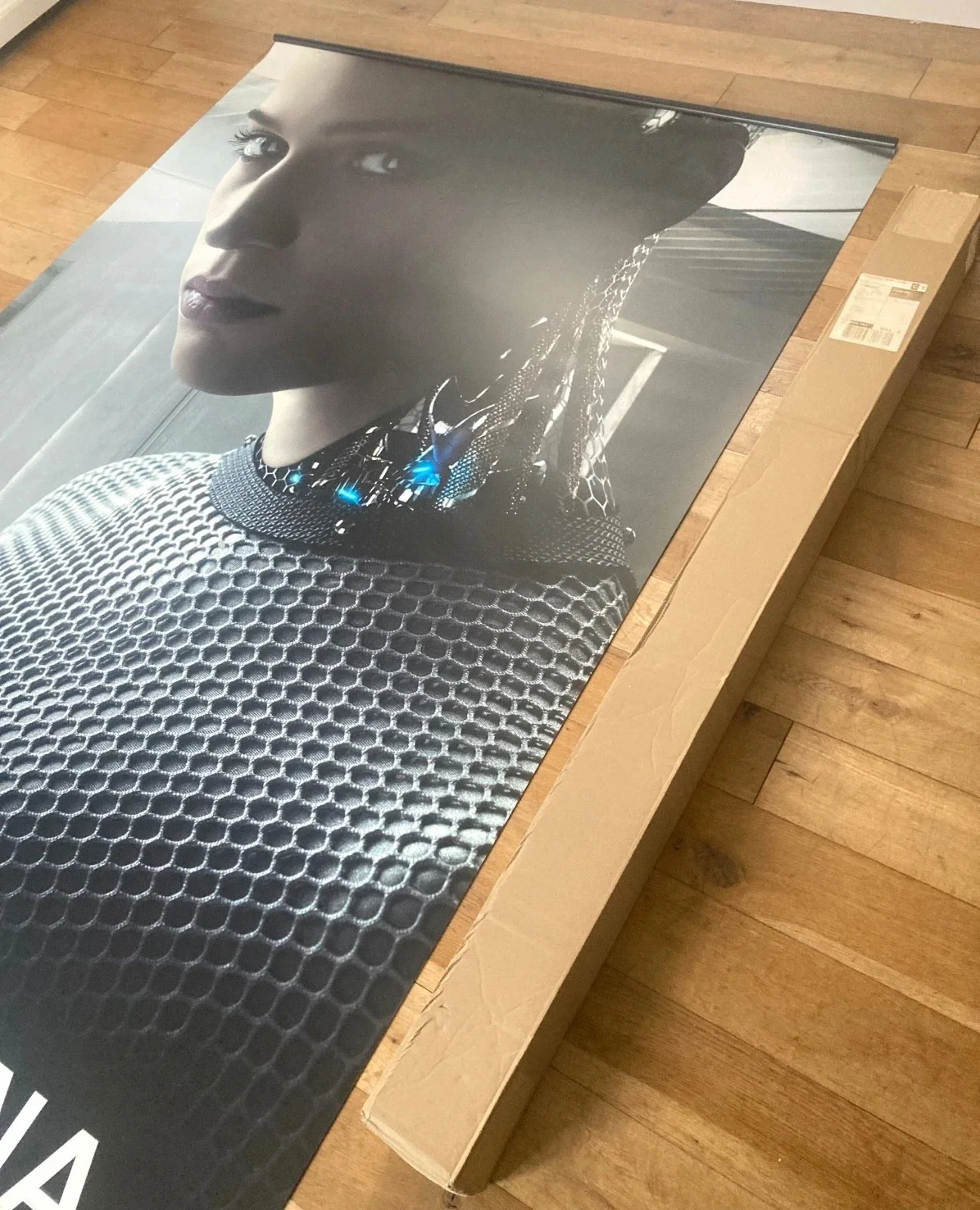 HUGE 'Ex Machina' Promo Film Poster Odeon UK Cinema Pre-Release 100"x56" Vintage, изображение 5