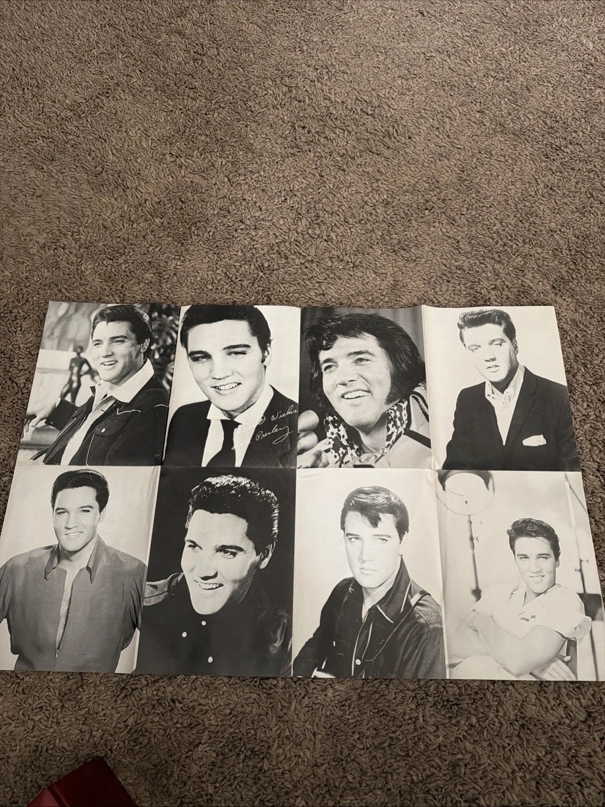 Elivis Presley Signed Autographed Poster does have a small tear in crease, изображение 2