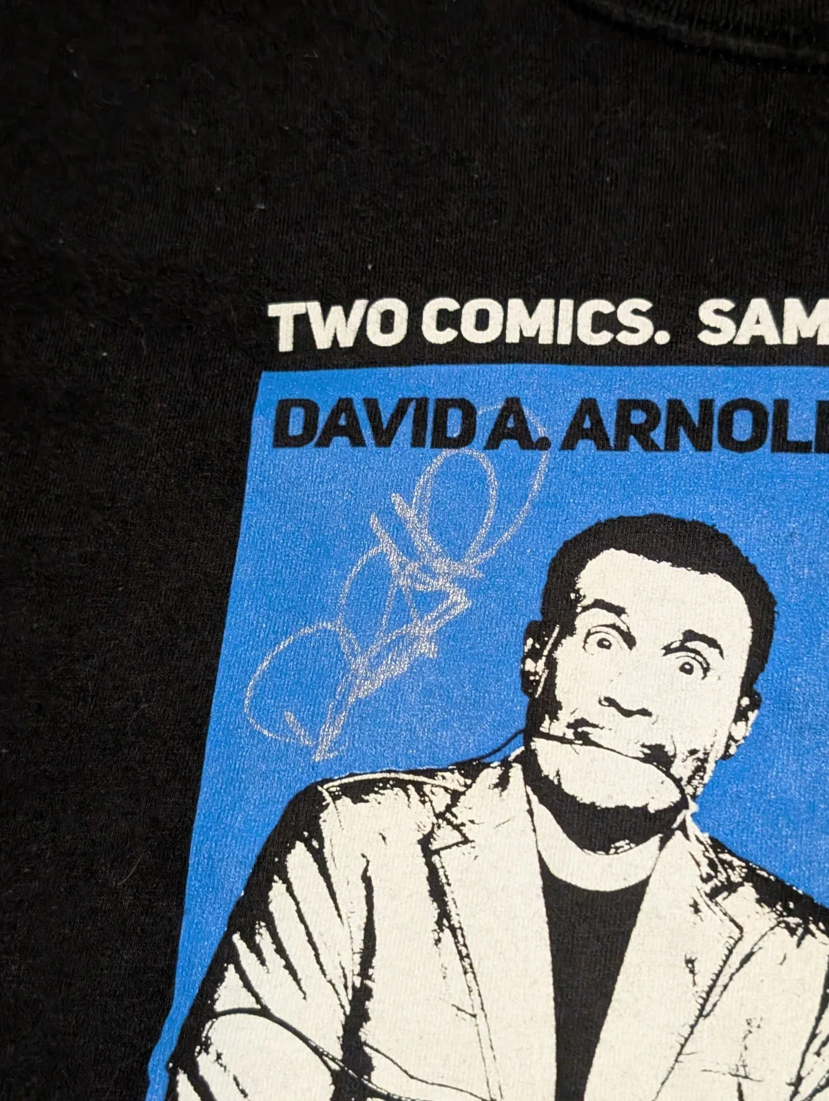 David A Arnold, Kym whitley — David A. Arnold And Kym Whitley He Said She Said Comedy Tour Signed Shirt Size S, изображение 4