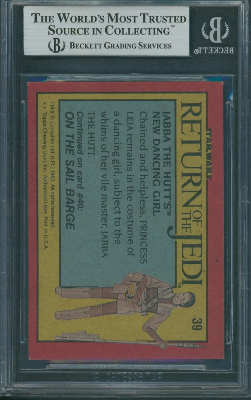 1983 Star Wars Return Of The Jedi #39 Howie Hammerman Signed Beckett Auto BAS, изображение 2
