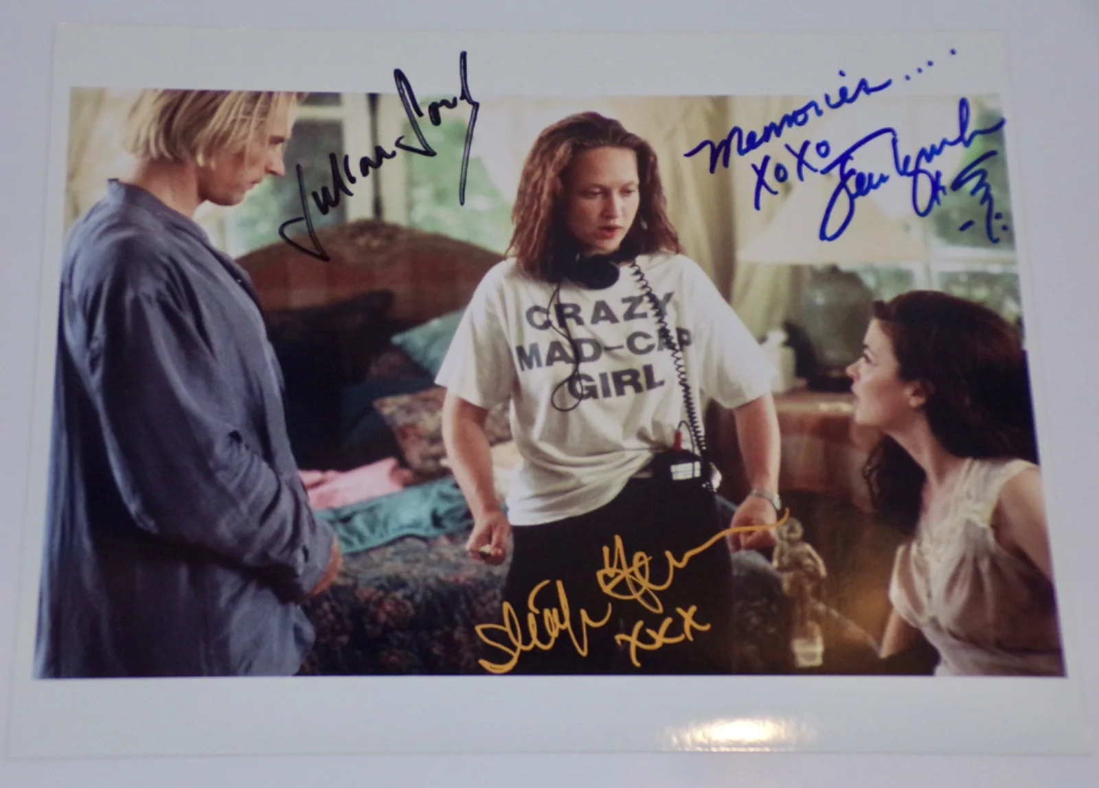 Julian Sands, Sherilyn Fenn, Jennifer Lynch — BOXING HELENA Sherilyn Fenn, Julian Sands, Jen Lynch SIGNED 8x10 BAS Letter COA, изображение 2