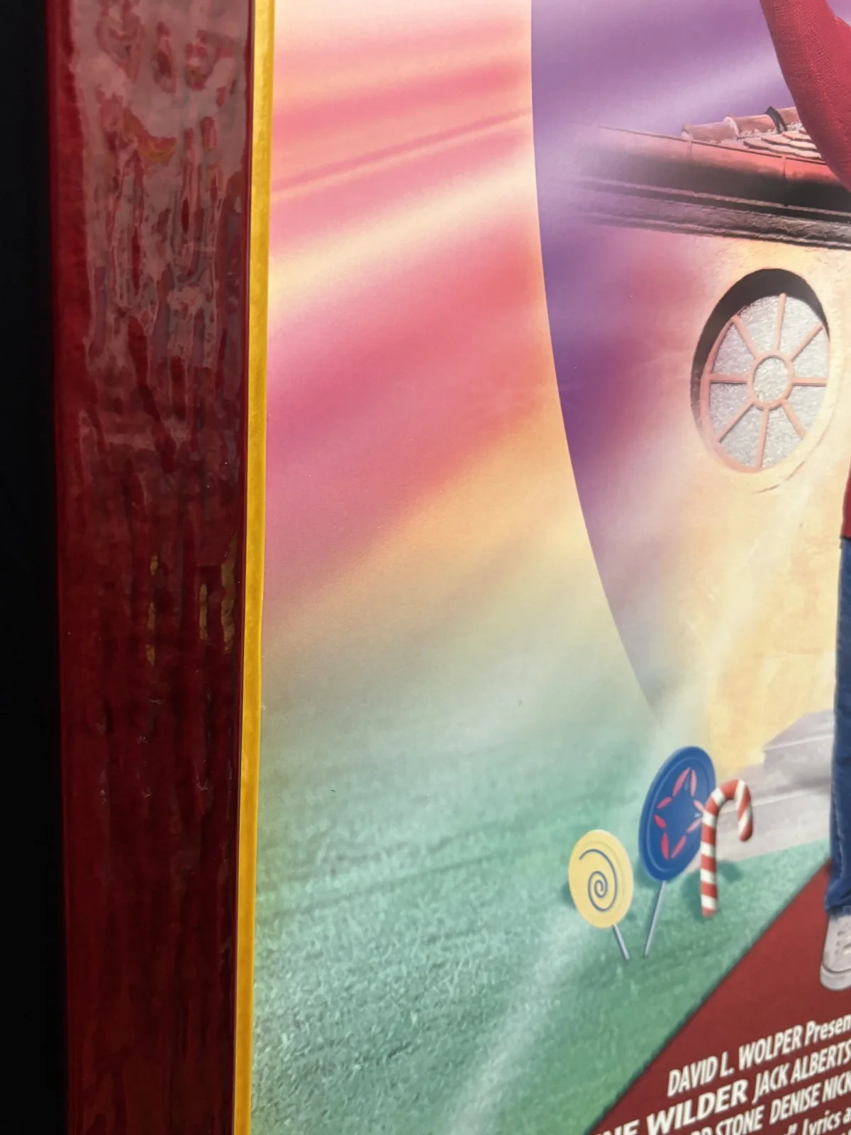 Gene Wilder — SIGNED & FRAMED Gene Wilder - Willy Wonka & Chocolate Factory Movie Poster COA, изображение 3