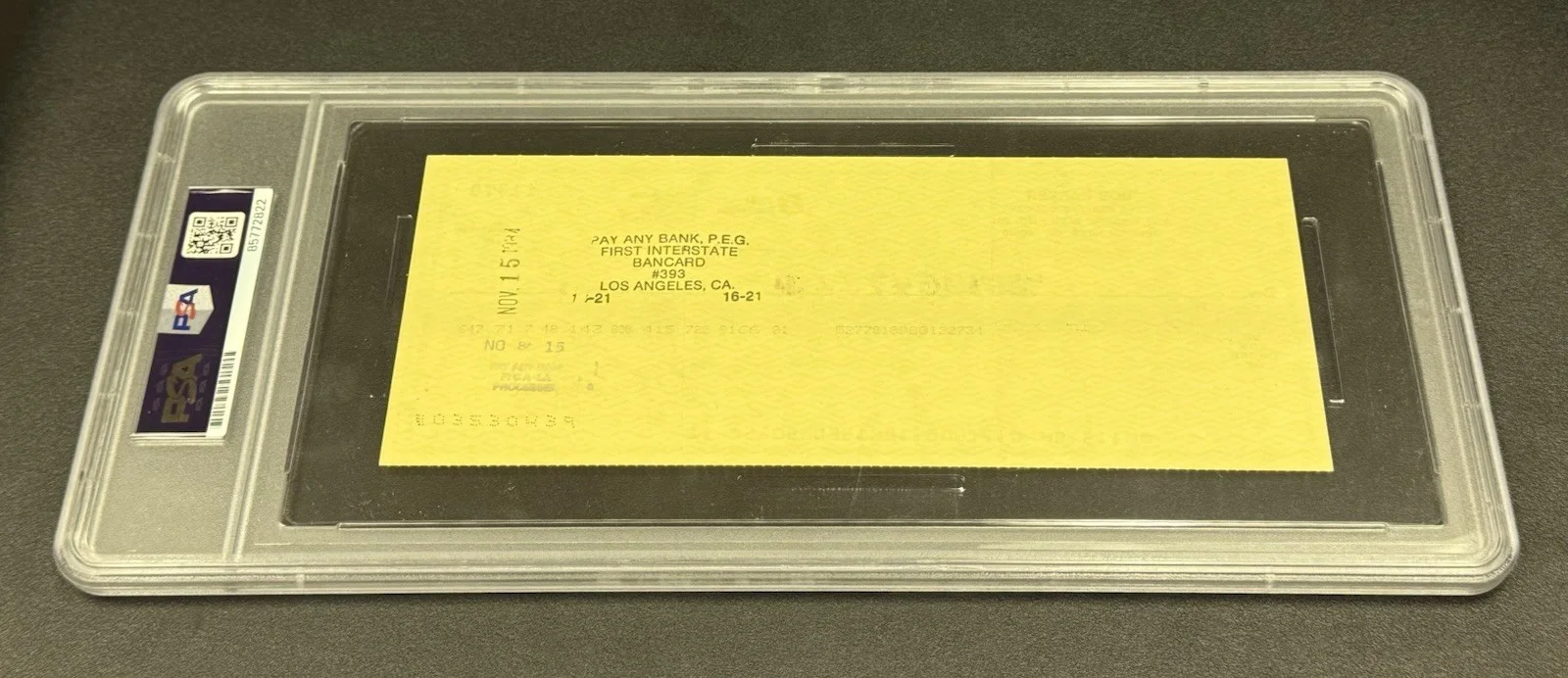 Bob Barker — 1984 BOB BARKER HAND SIGNED BANK CHECK PSA/DNA THE PRICE IS RIGHT SCARCE, image 3