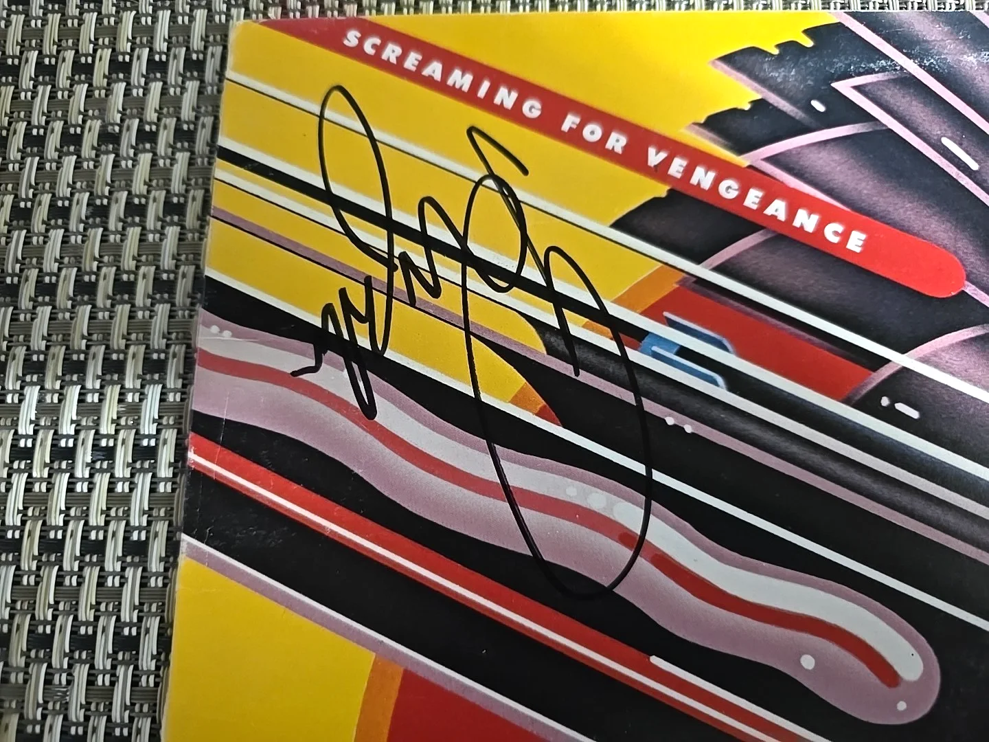 Judas Priest Screaming For Vengeance Album Signed Faulkner Travis G+/G, изображение 2