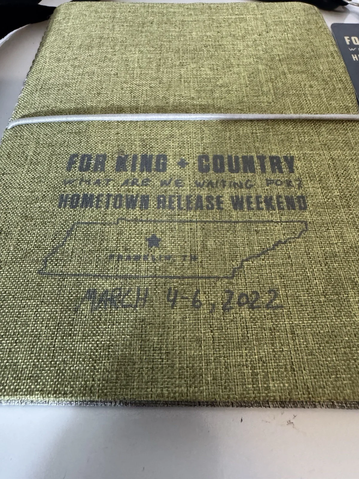 For King And Country Hometown Release Weekend Signed Badge With Journal, image 3
