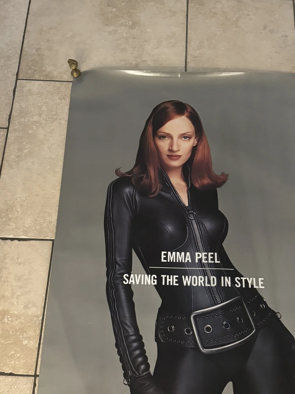 THE Avengers Emma Peel Original UK One Sheet Movie Poster - 1998 - Uma Thurman, изображение 2