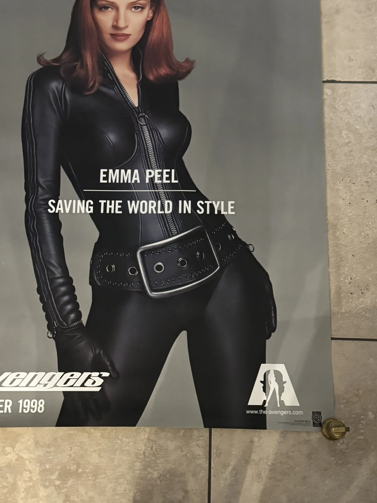 THE Avengers Emma Peel Original UK One Sheet Movie Poster - 1998 - Uma Thurman, изображение 4