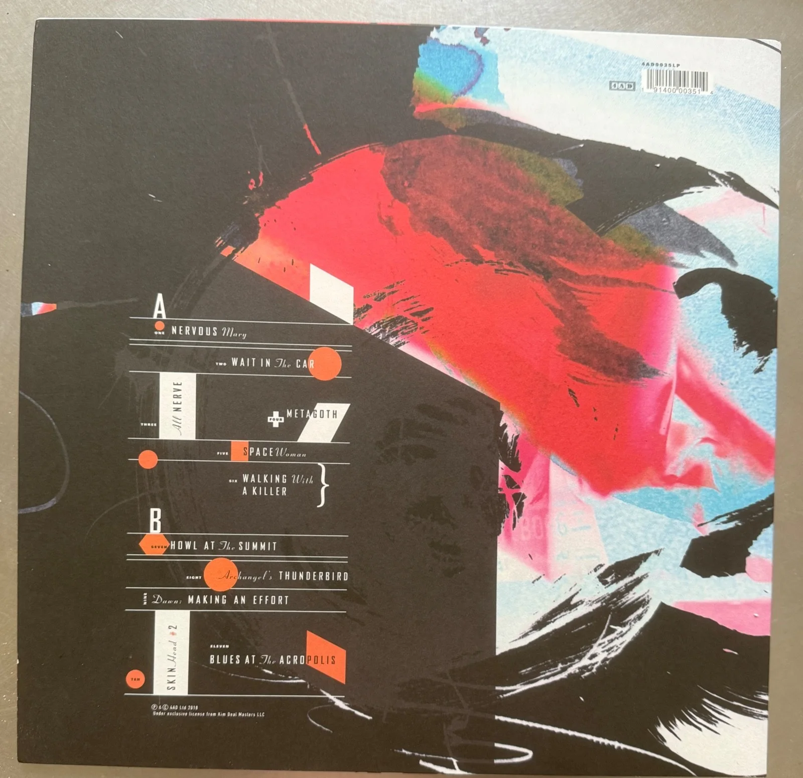 The Breeders : All Nerve fully signed autographed vinyl ( The Pixies ), изображение 3