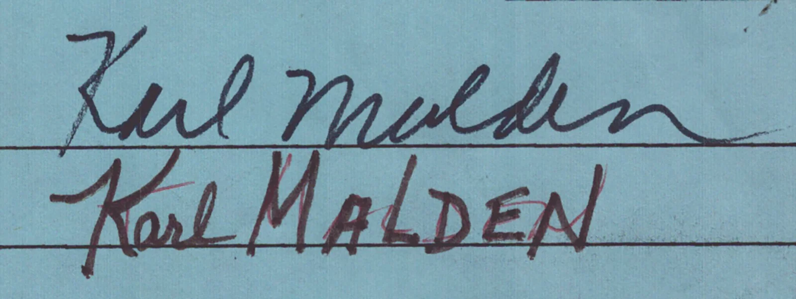 Karl Malden — KARL MALDEN - DOCUMENT SIGNED 09/25/1972, image 2
