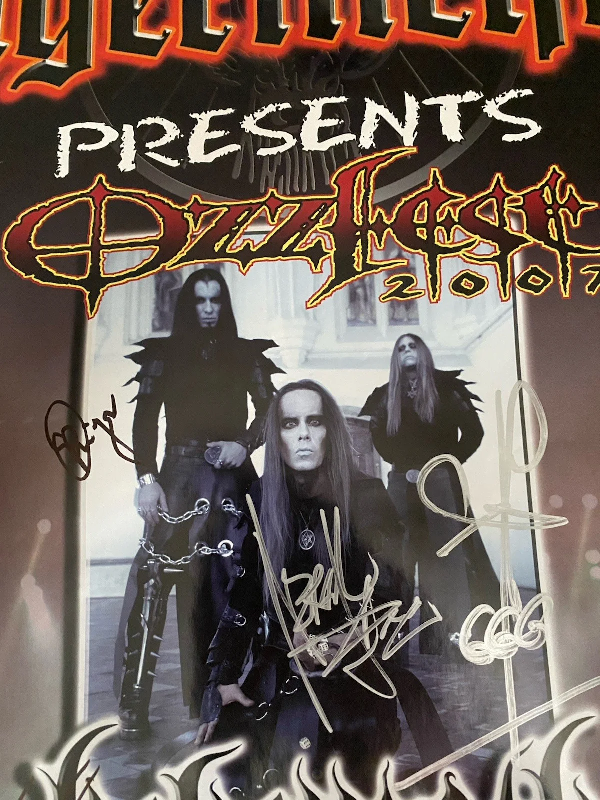 Jägermeister Behemoth Ozzfest 2007 Original Autographed Music Poster, image 2