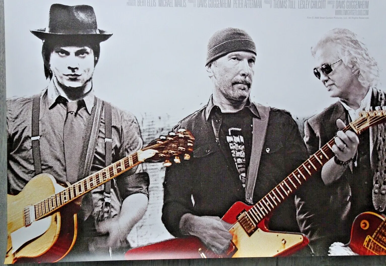 It Might Get Loud Poster One Sheet Jimmy Page The Edge U2 Jack White 2008, изображение 2
