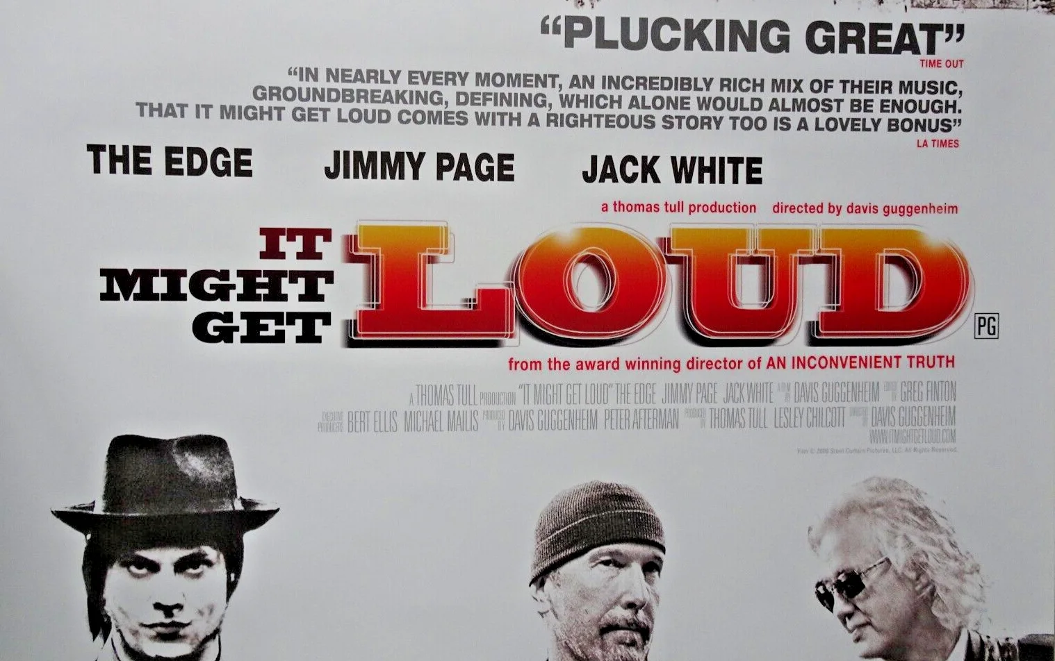 It Might Get Loud Poster One Sheet Jimmy Page The Edge U2 Jack White 2008, изображение 4