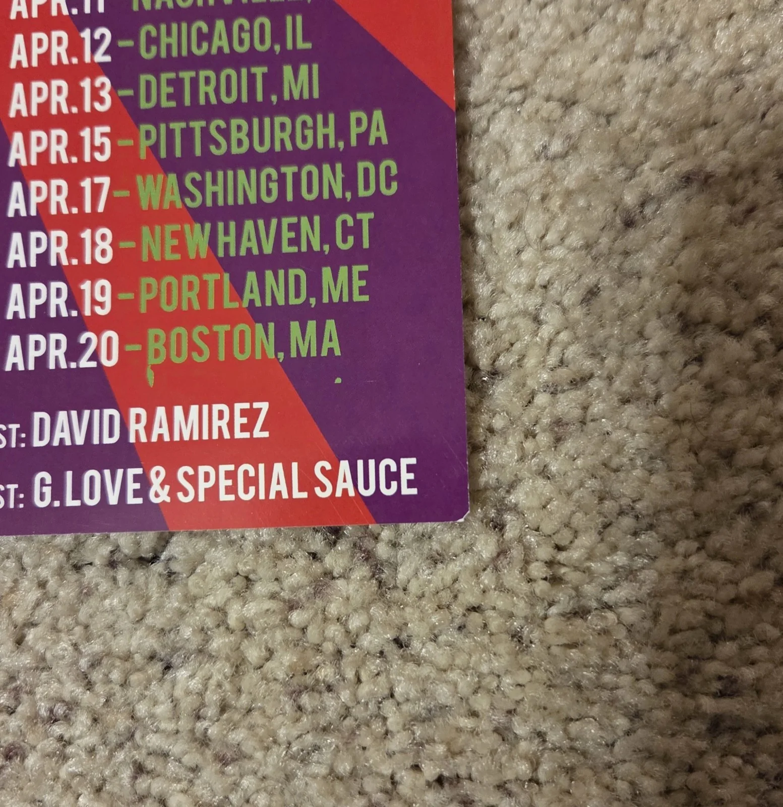 Citizen Cope SIGNED Heroin And Helicopters Tour Poster 2019, image 4
