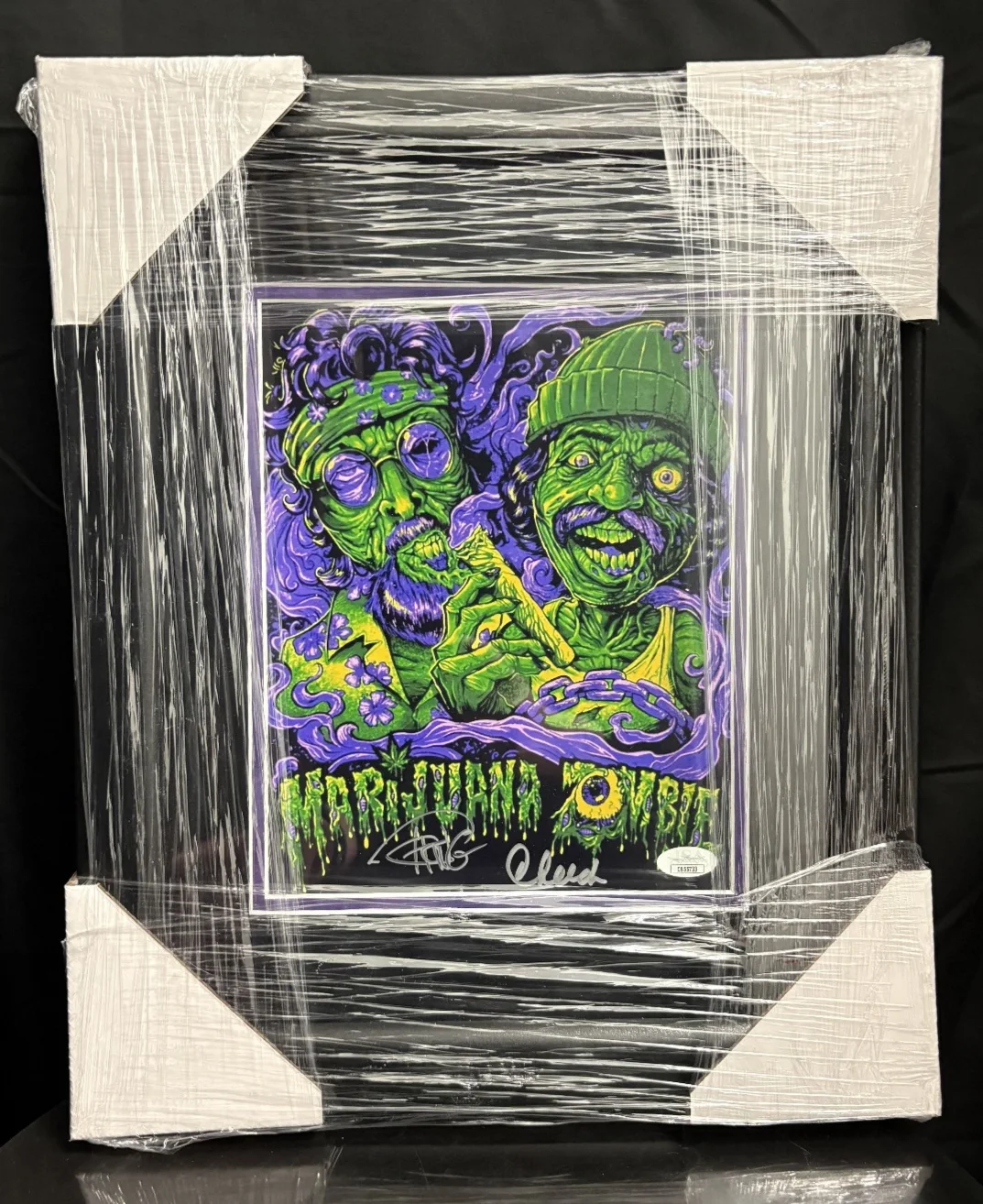 Cheech and Chong — FRAMED & SIGNED Cheech & Chong - Marijuana Zombies JSA Photo Art Print 14" x 17"