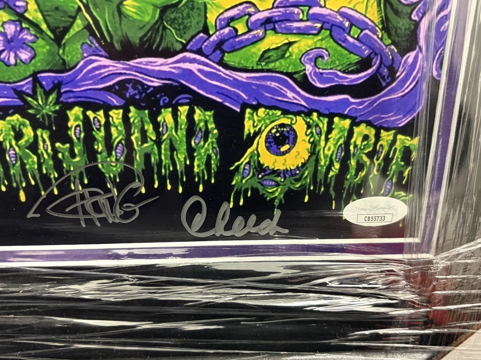 Cheech, Chong — FRAMED & SIGNED Cheech & Chong - Marijuana Zombies JSA Photo Art Print 14" x 17", image 4