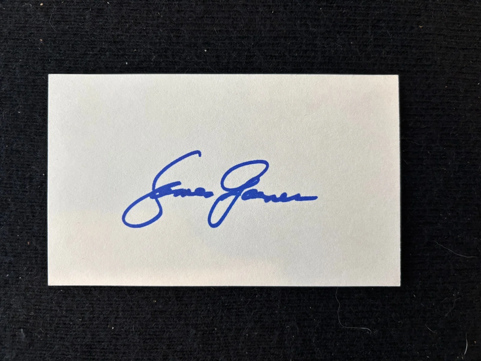 James Garner — Vintage JAMES GARNER signed 3x5 with 8x10 photo "The Notebook" "Maverick", изображение 2